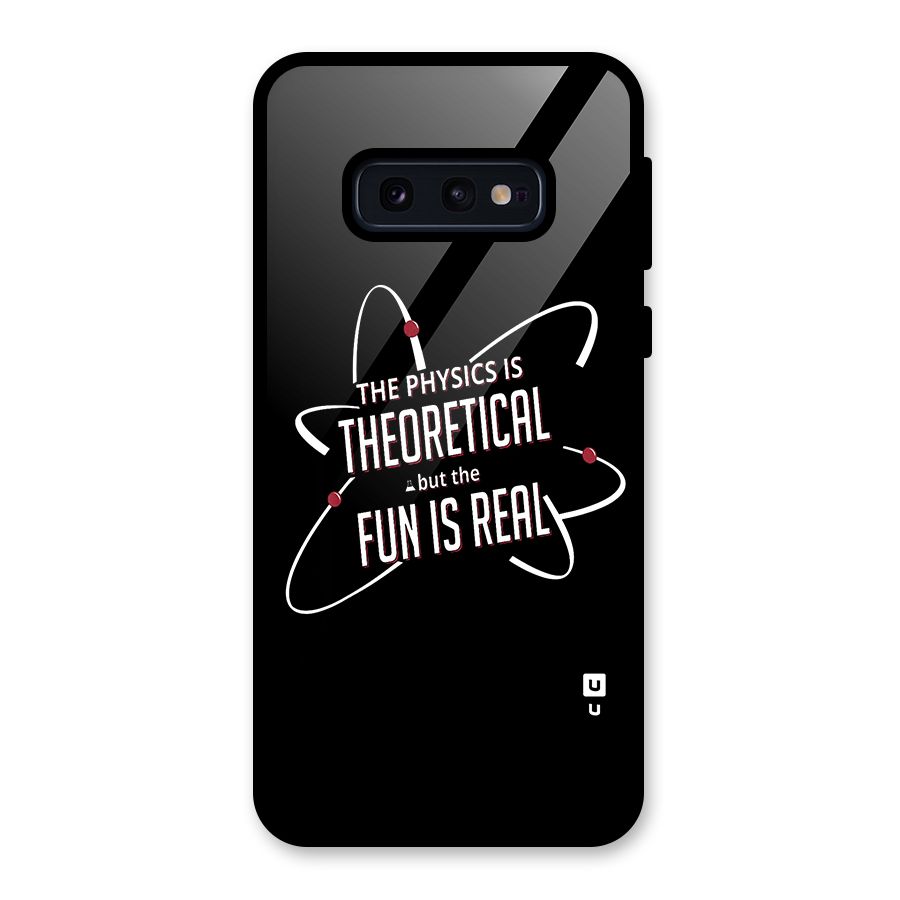 Physics Theoretical Fun Real Glass Back Case for Galaxy S10e