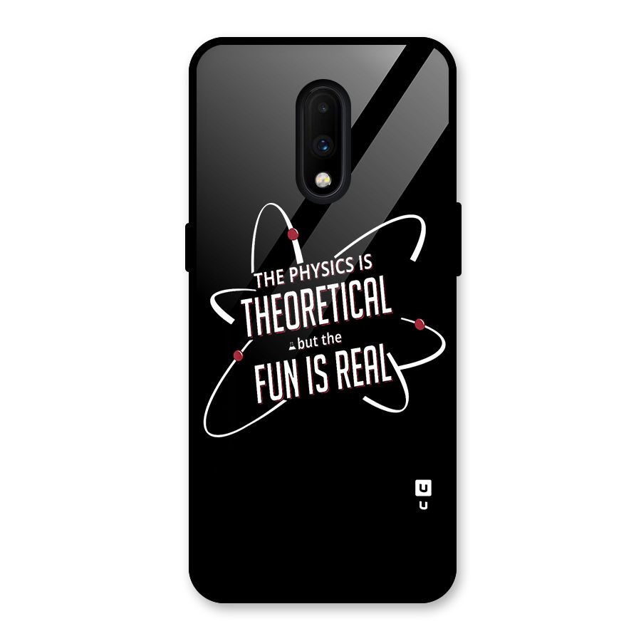 Physics Theoretical Fun Real Glass Back Case for OnePlus 7