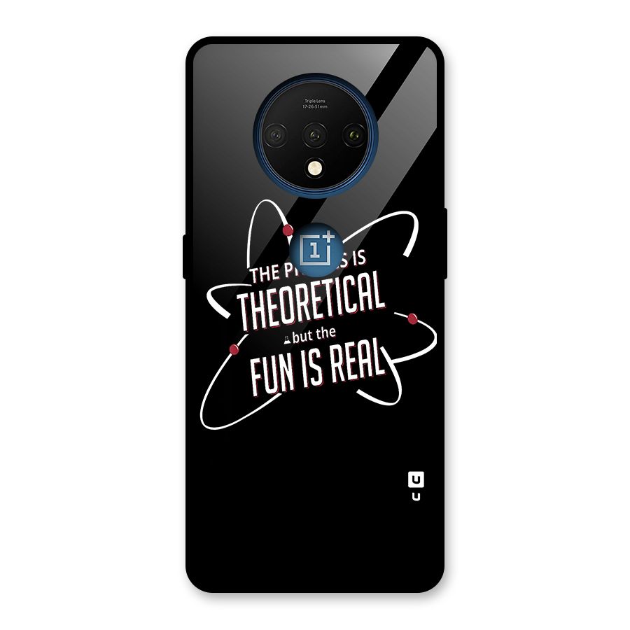 Physics Theoretical Fun Real Glass Back Case for OnePlus 7T