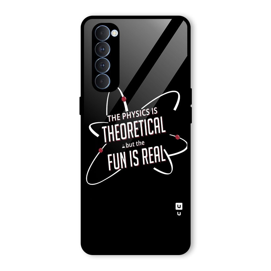 Physics Theoretical Fun Real Glass Back Case for Oppo Reno4 Pro