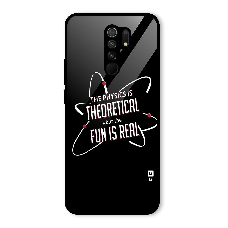Physics Theoretical Fun Real Glass Back Case for Poco M2