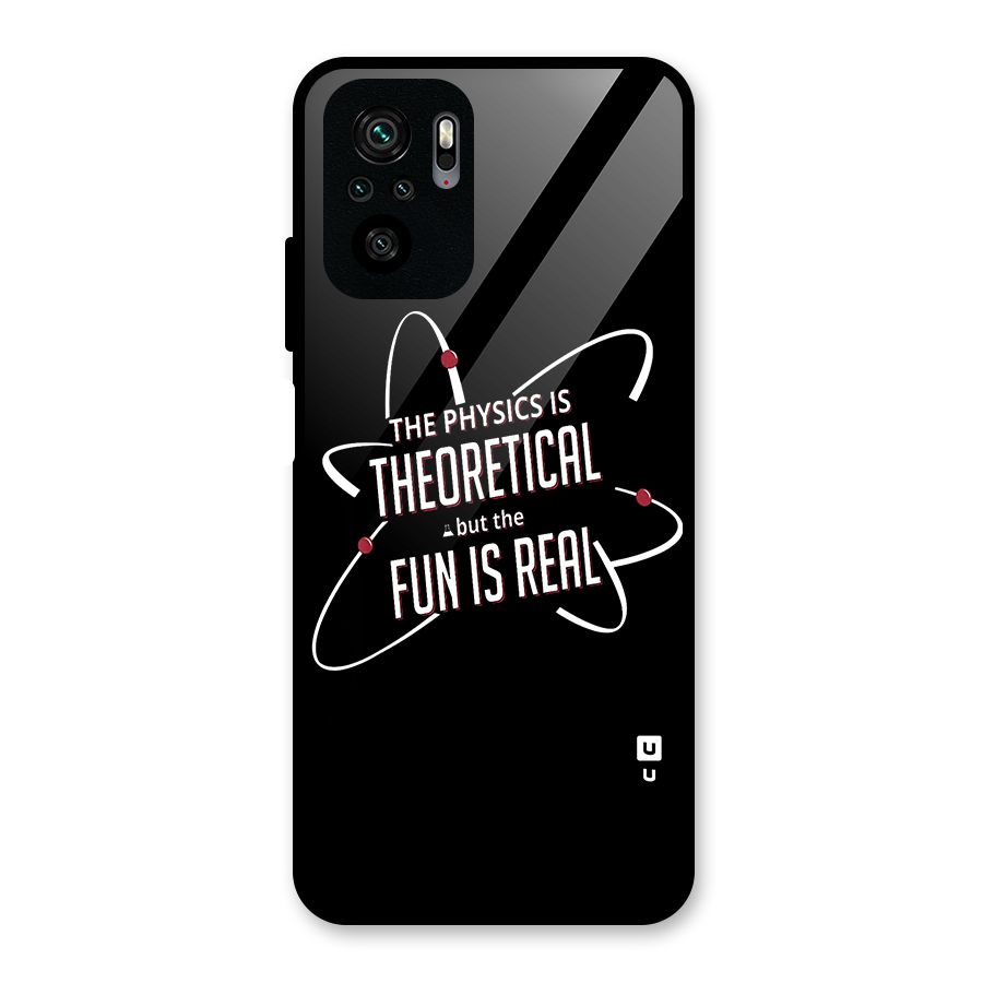 Physics Theoretical Fun Real Glass Back Case for Redmi Note 10