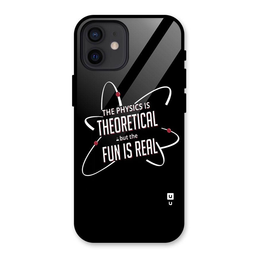 Physics Theoretical Fun Real Glass Back Case for iPhone 12