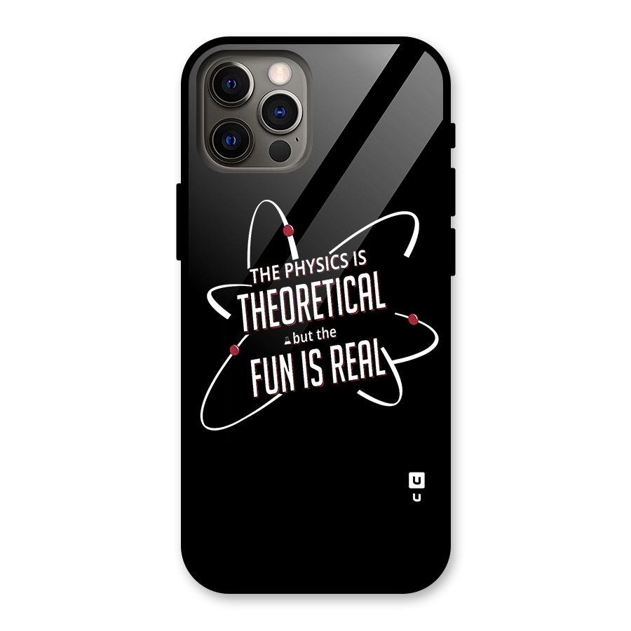 Physics Theoretical Fun Real Glass Back Case for iPhone 12 Pro