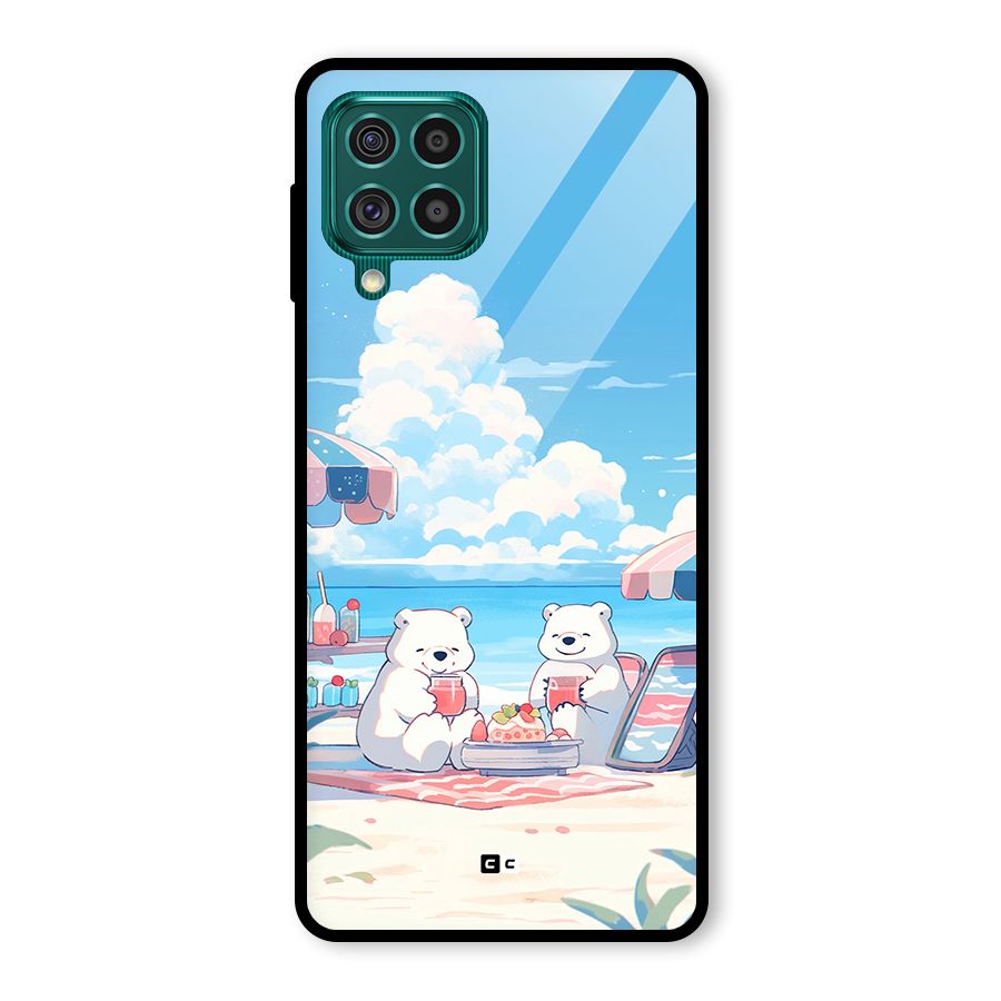 Picnic Time Glass Back Case for Galaxy F62