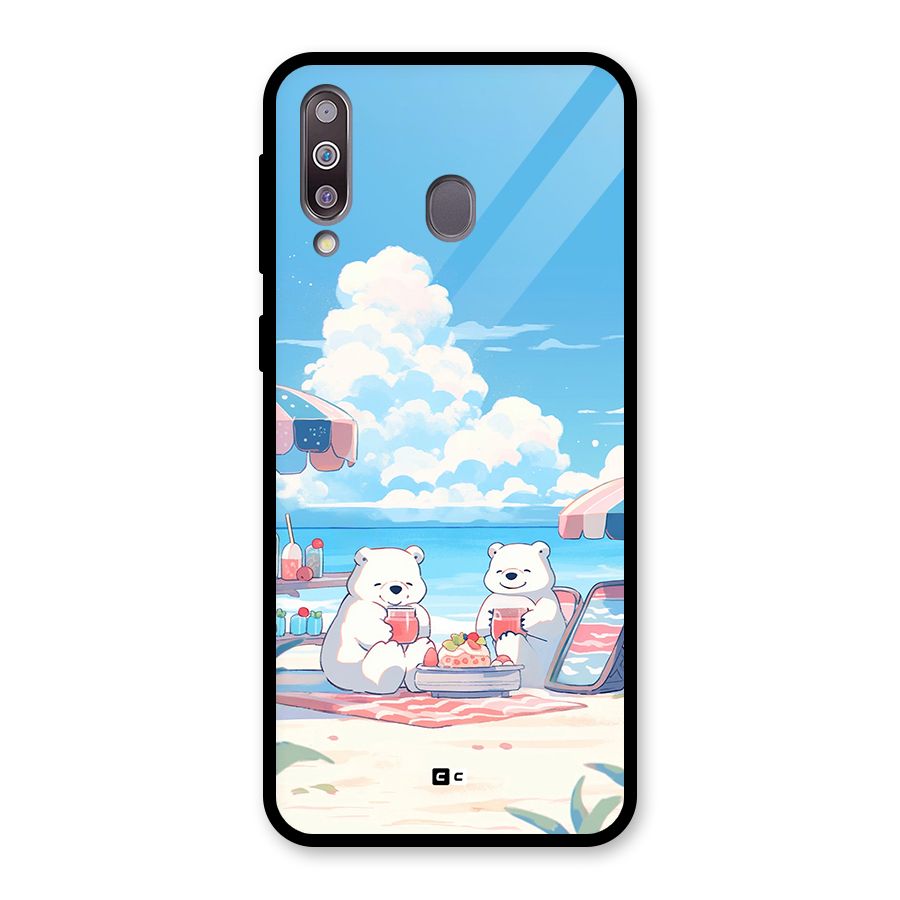 Picnic Time Glass Back Case for Galaxy M30