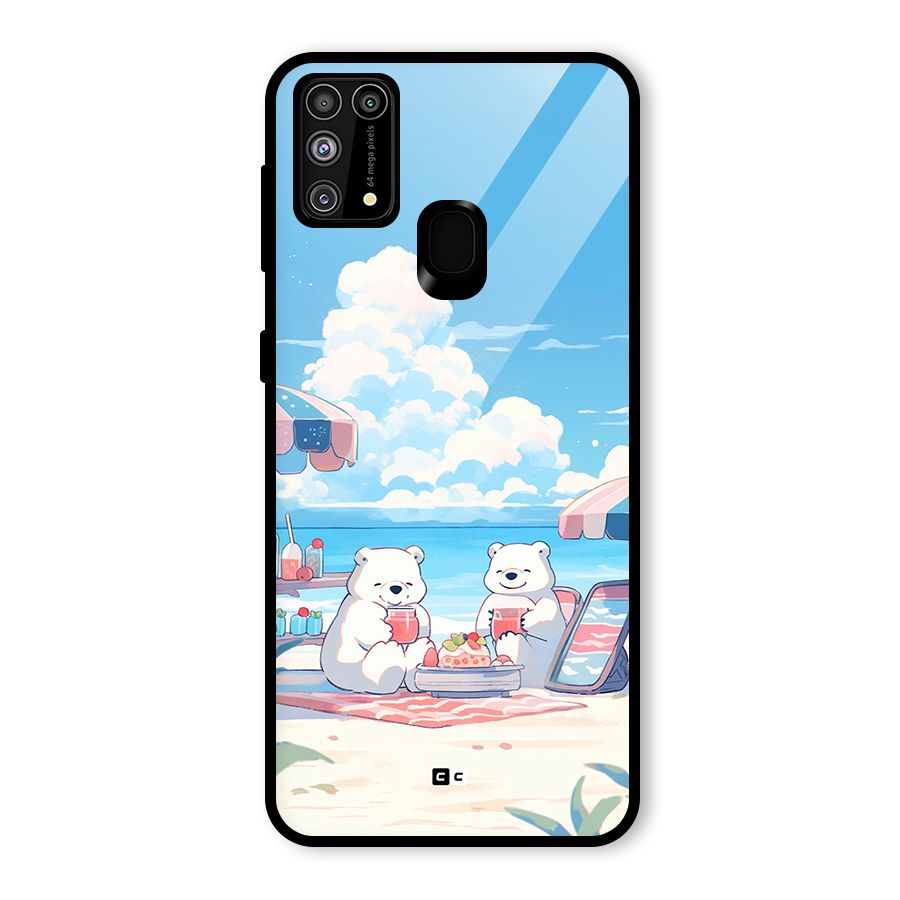 Picnic Time Glass Back Case for Galaxy M31