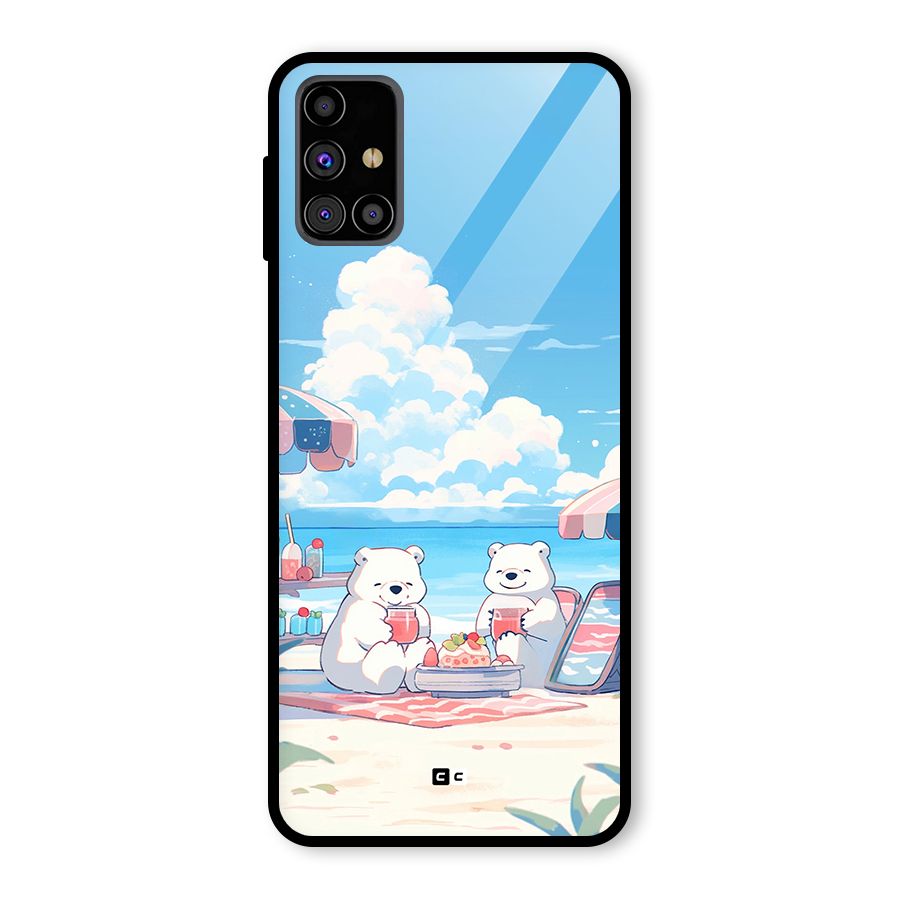 Picnic Time Glass Back Case for Galaxy M31s