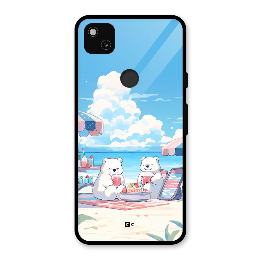Picnic Time Glass Back Case for Google Pixel 4a