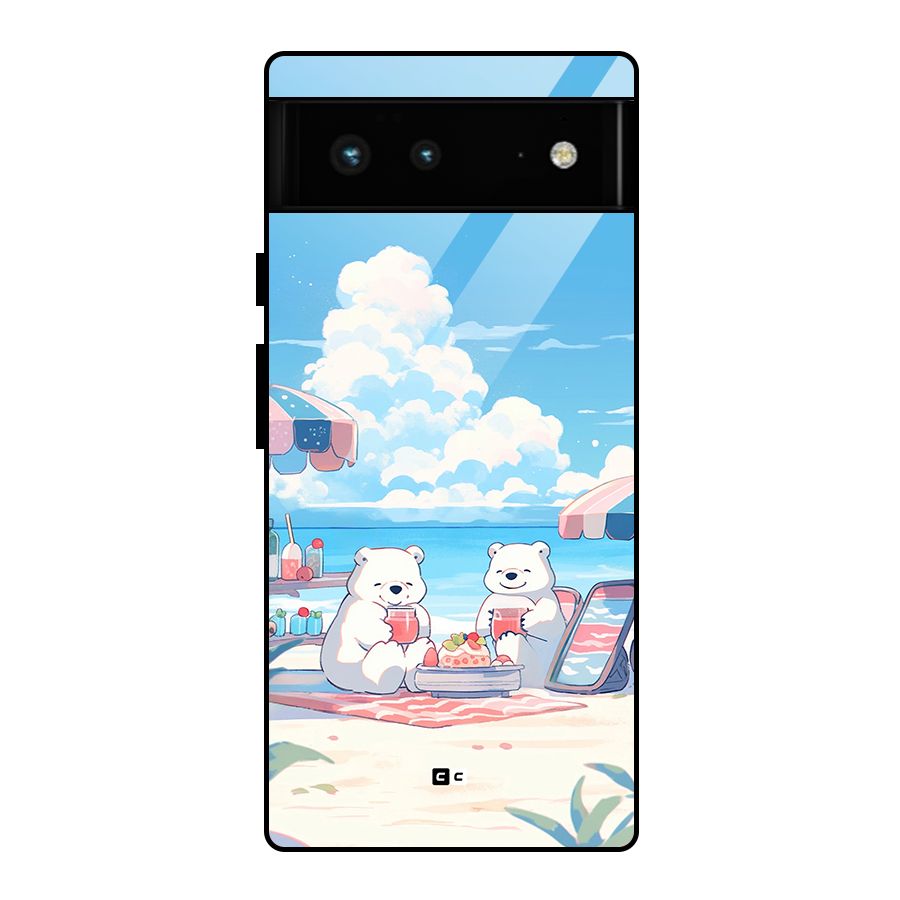 Picnic Time Glass Back Case for Google Pixel 6