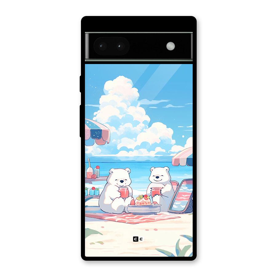 Picnic Time Glass Back Case for Google Pixel 6a