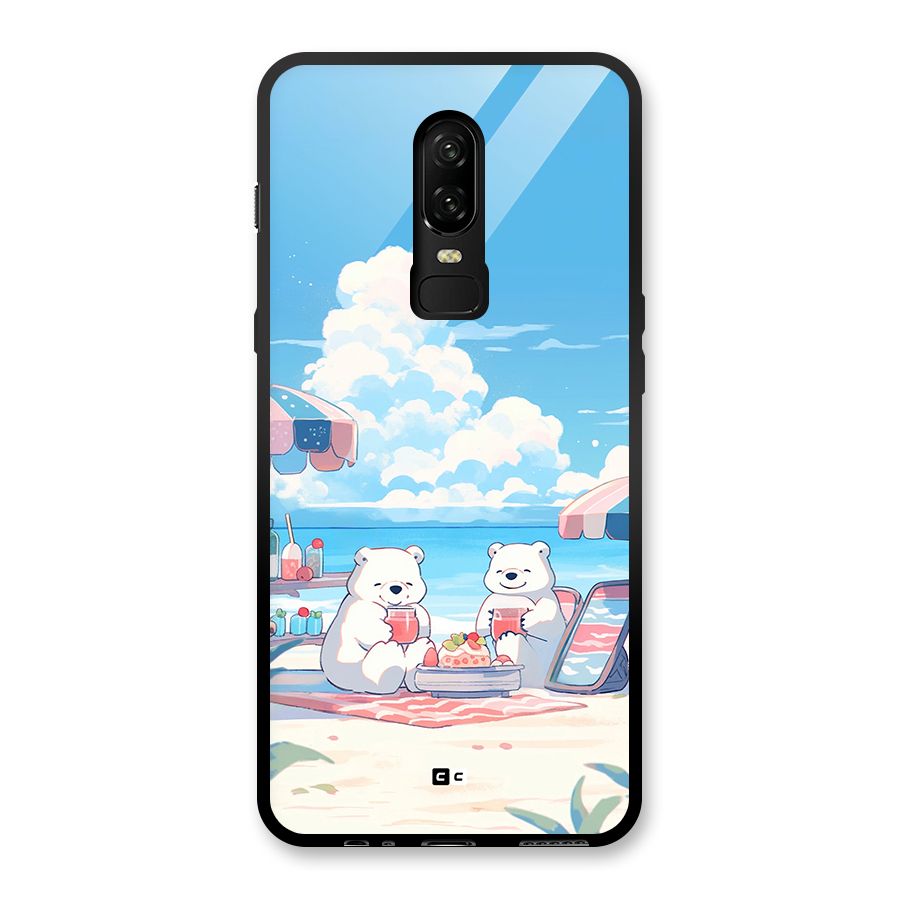 Picnic Time Glass Back Case for OnePlus 6