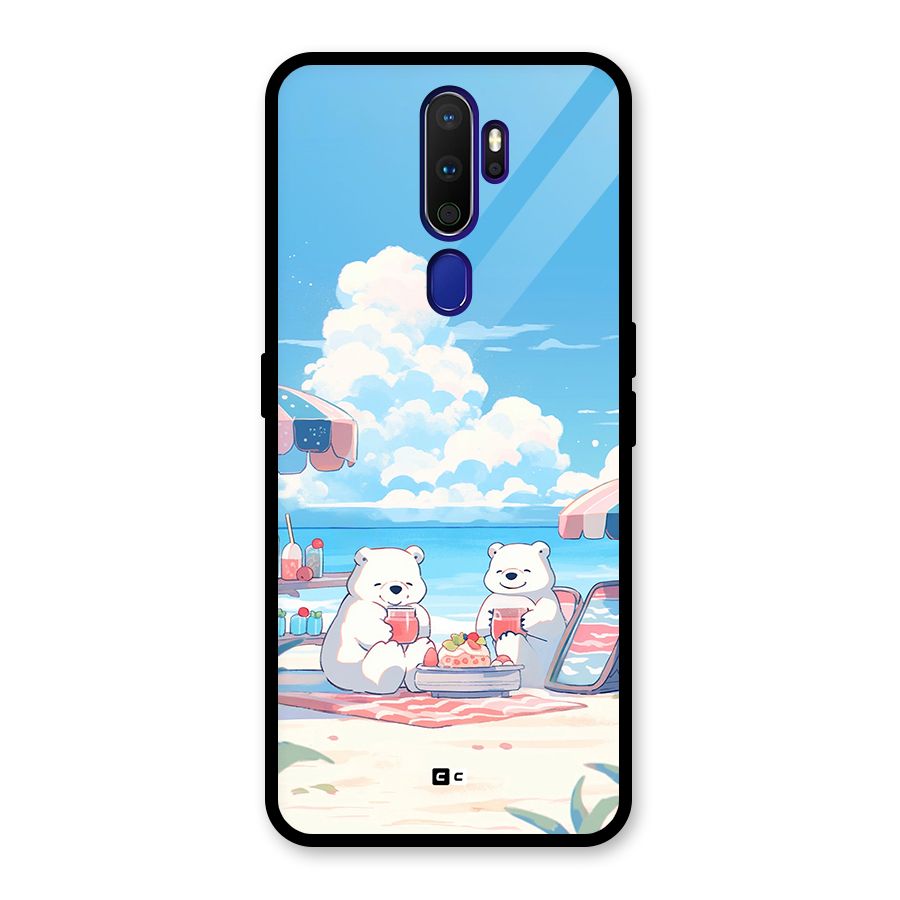 Picnic Time Glass Back Case for Oppo A9 (2020)
