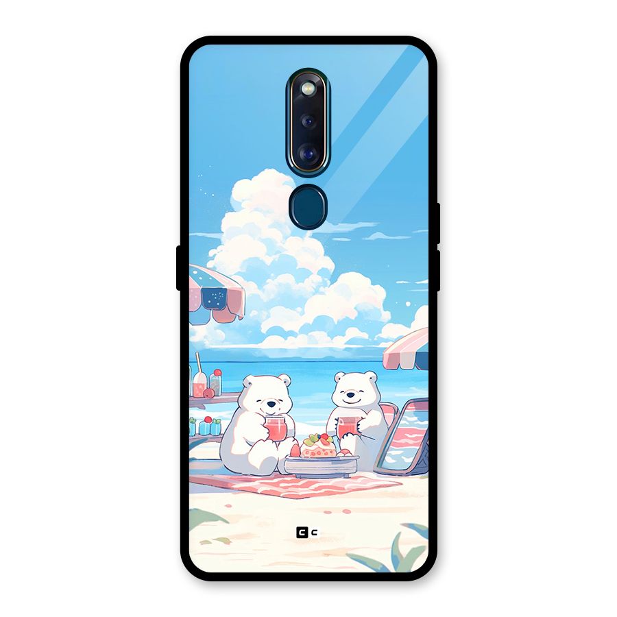 Picnic Time Glass Back Case for Oppo F11 Pro