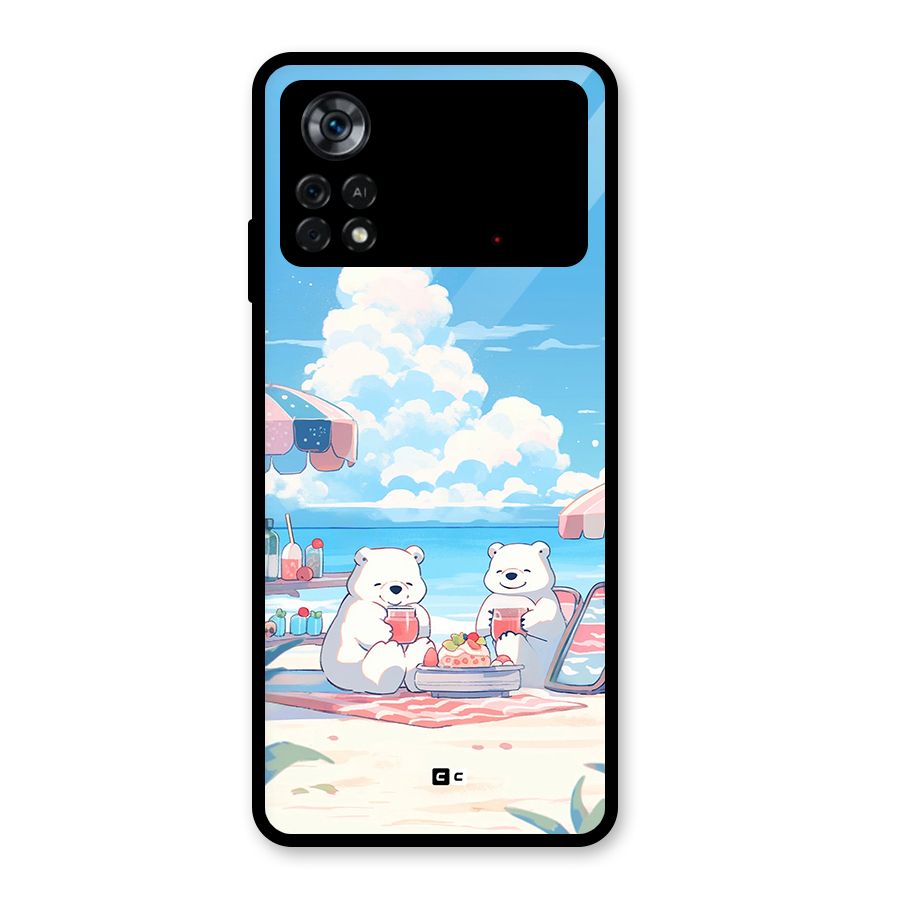 Picnic Time Glass Back Case for Poco X4 Pro 5G