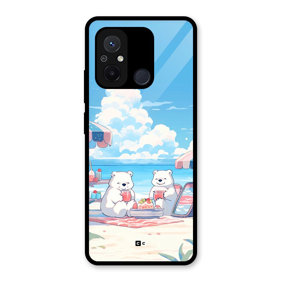 Picnic Time Glass Back Case for Redmi 12C