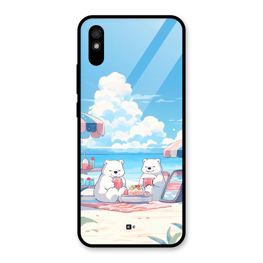 Picnic Time Glass Back Case for Redmi 9A