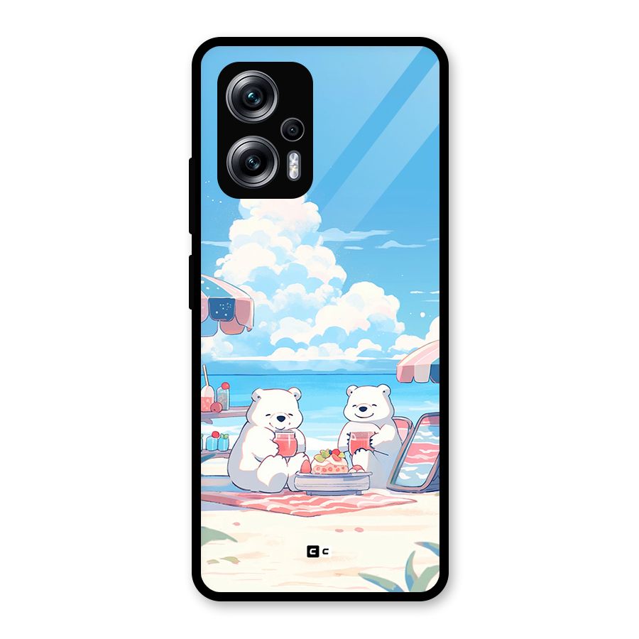 Picnic Time Glass Back Case for Redmi K50i