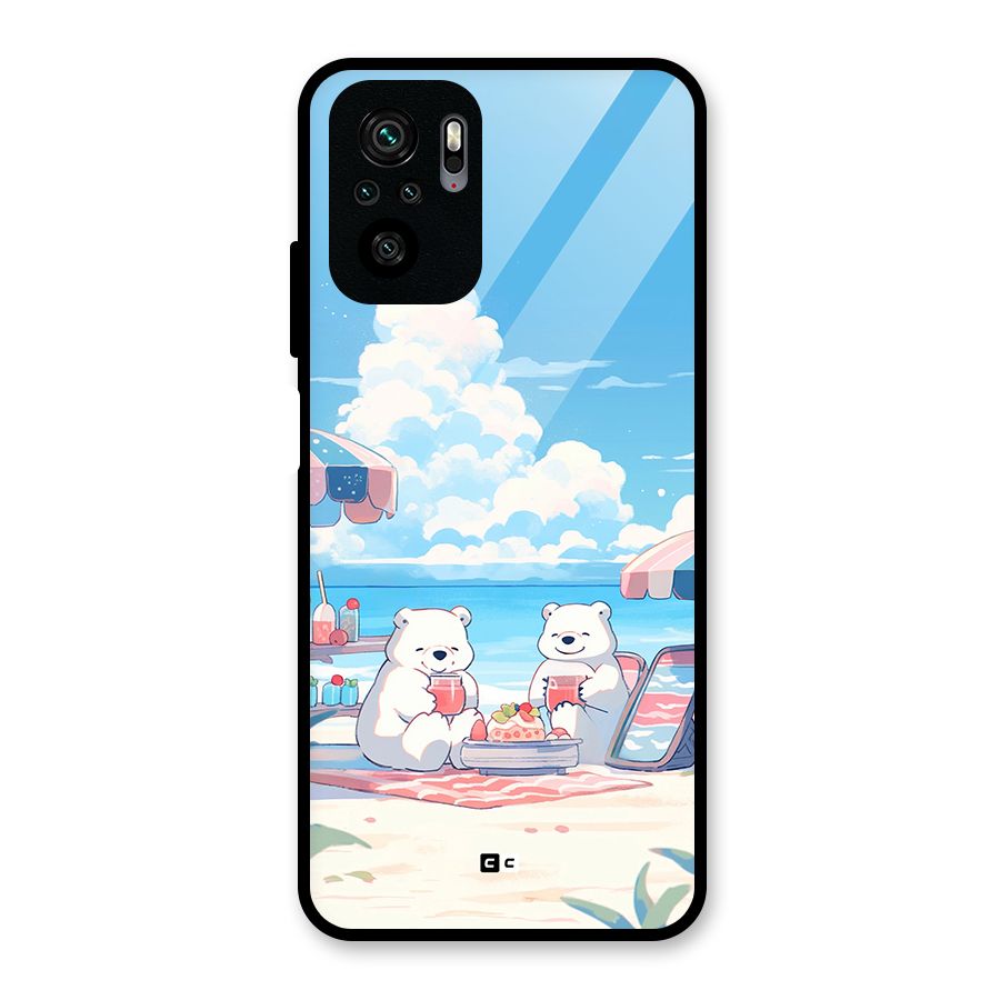 Picnic Time Glass Back Case for Redmi Note 10S