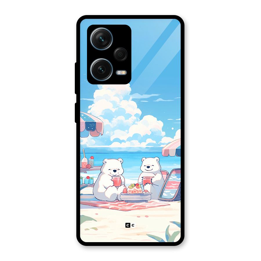 Picnic Time Glass Back Case for Redmi Note 12 Pro Plus 5G