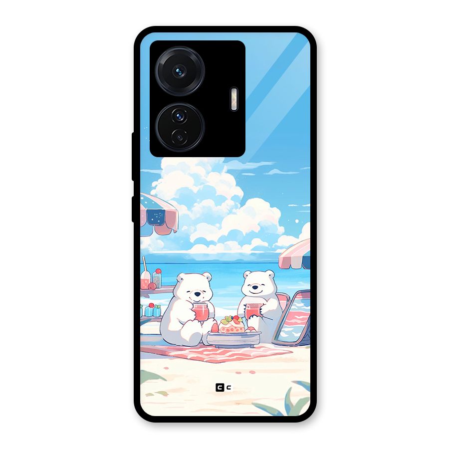 Picnic Time Glass Back Case for Vivo T1 Pro