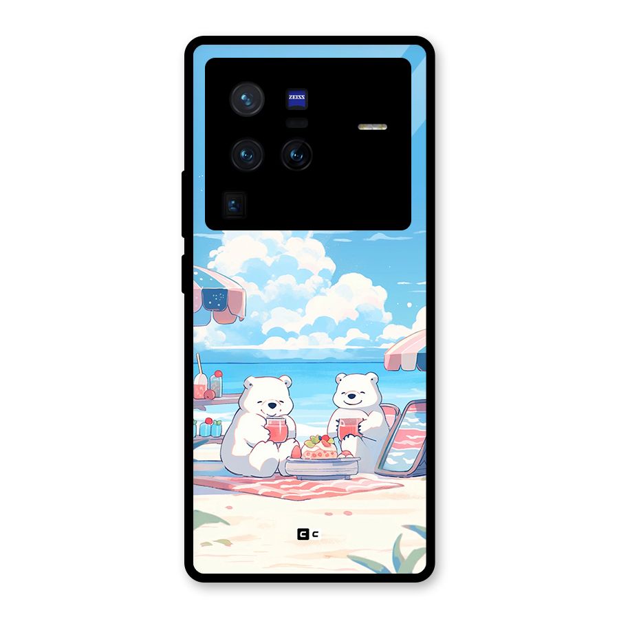 Picnic Time Glass Back Case for Vivo X80 Pro