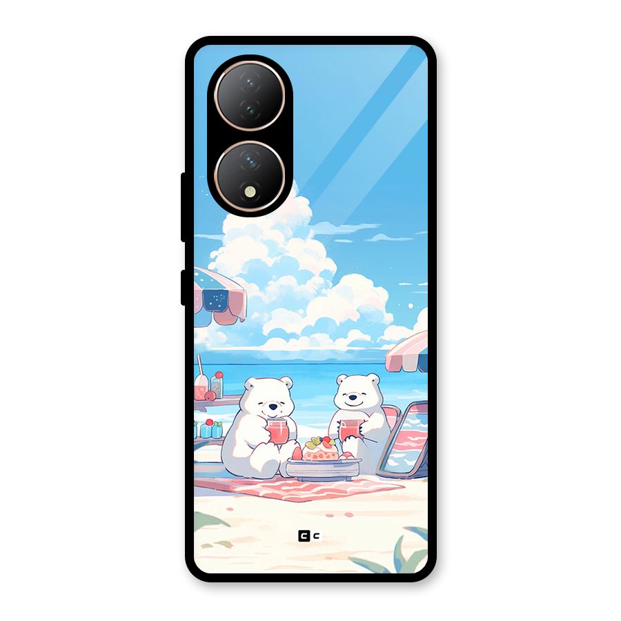 Picnic Time Glass Back Case for Vivo Y100