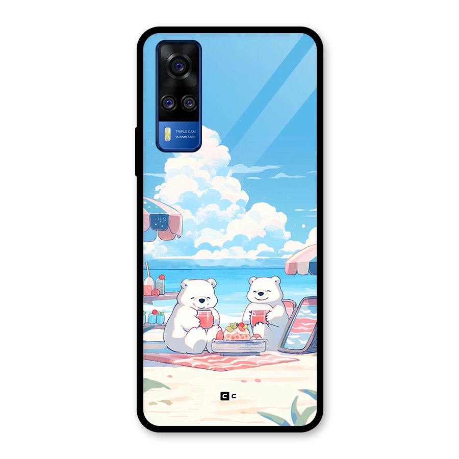 Picnic Time Glass Back Case for Vivo Y31
