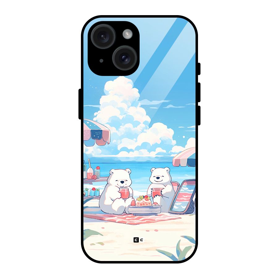 Picnic Time Glass Back Case for iPhone 15