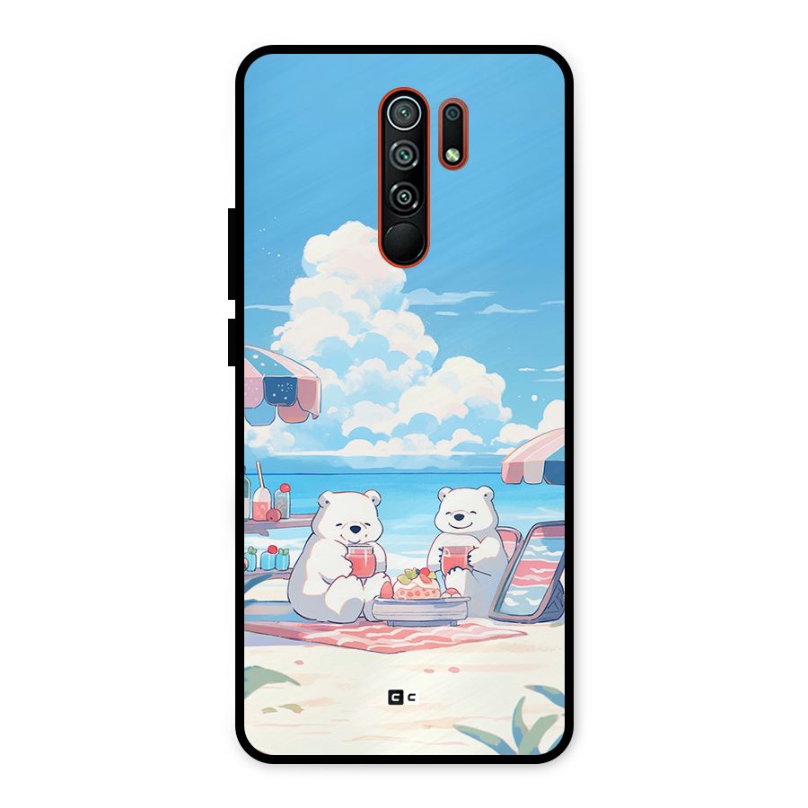 Picnic Time Metal Back Case for Redmi 9 Prime