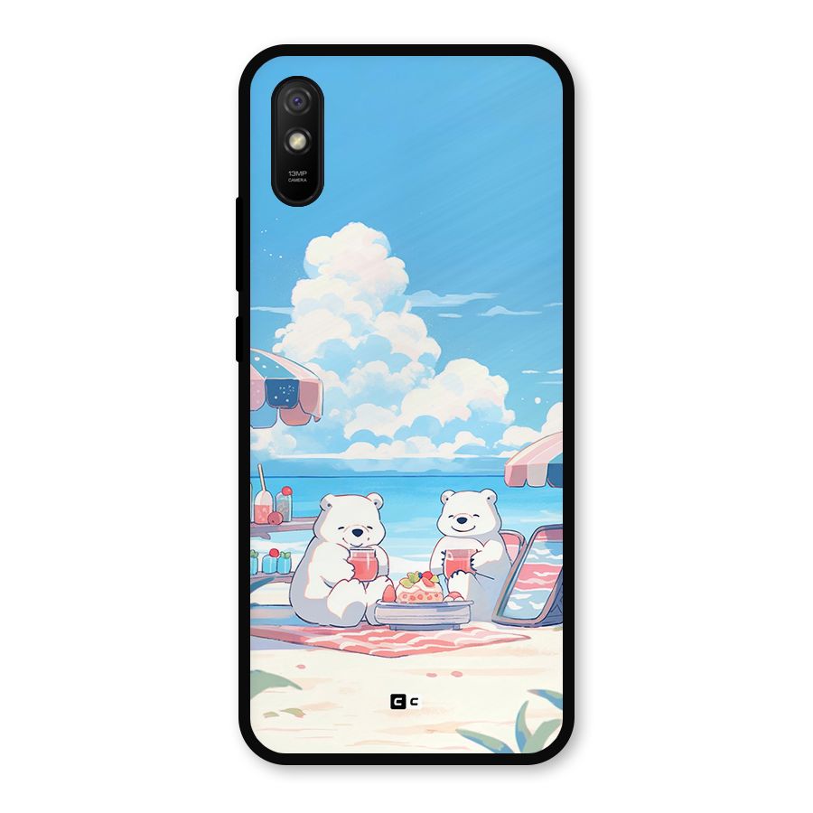 Picnic Time Metal Back Case for Redmi 9a