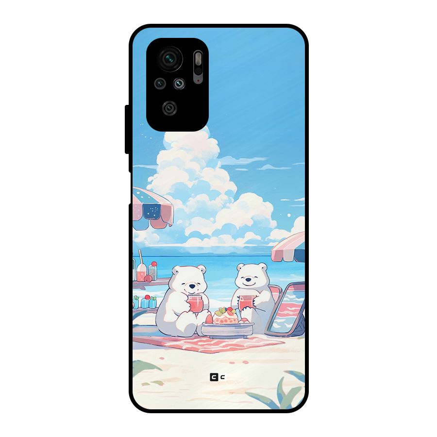 Picnic Time Metal Back Case for Redmi Note 10S