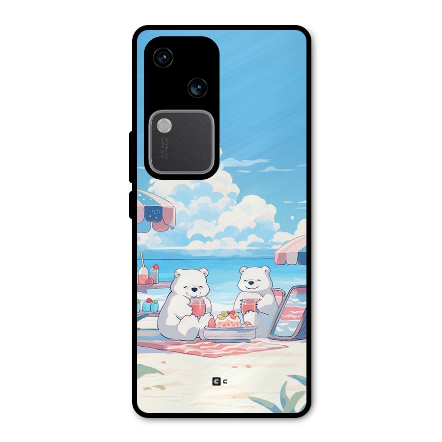 Picnic Time Metal Back Case for Vivo V30 Pro