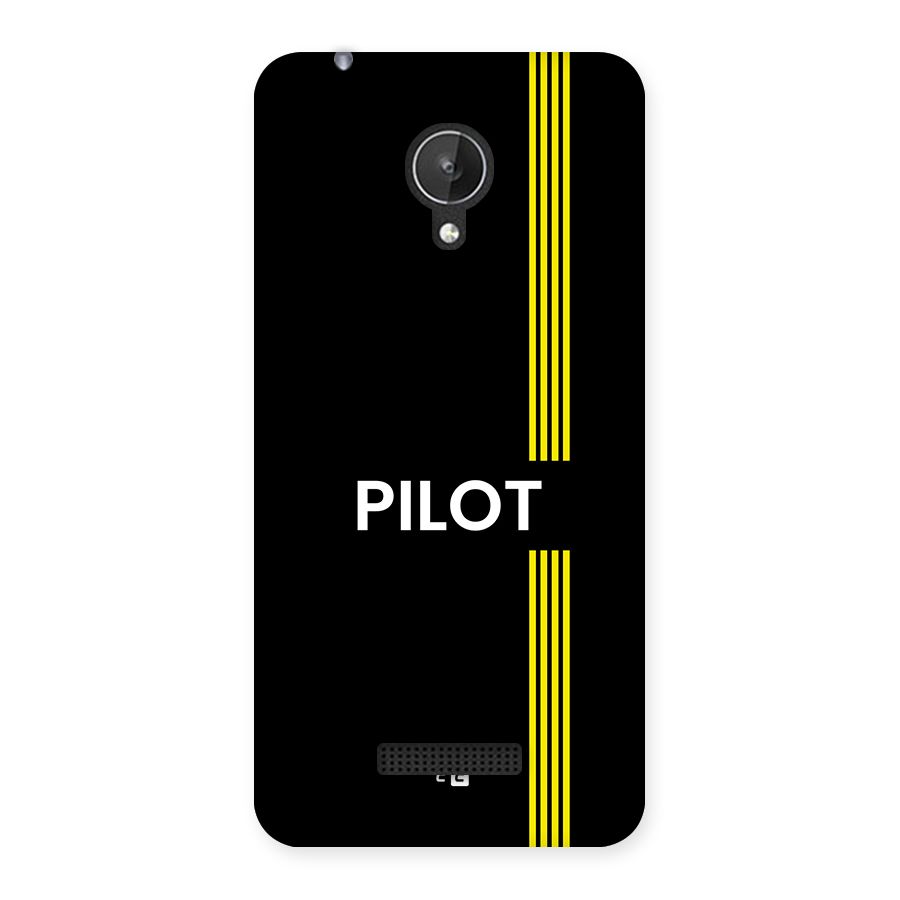 Pilot Stripes Back Case for Canvas Spark Q380