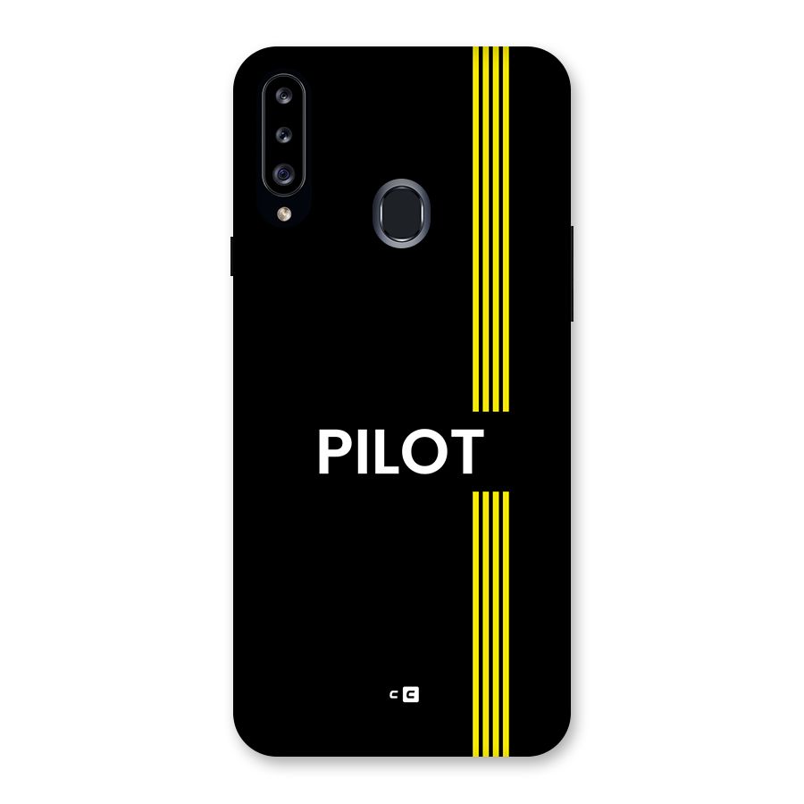 Pilot Stripes Back Case for Galaxy A20s