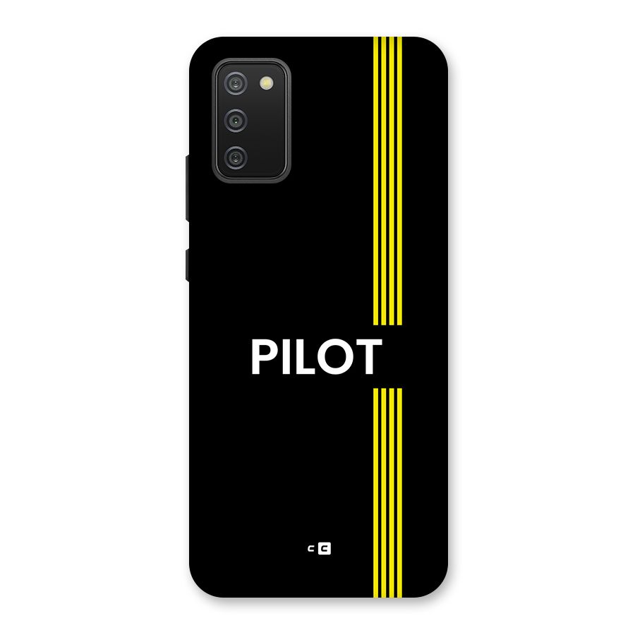 Pilot Stripes Back Case for Galaxy F02s