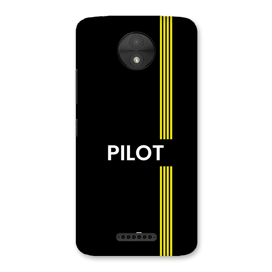 Pilot Stripes Back Case for Moto C