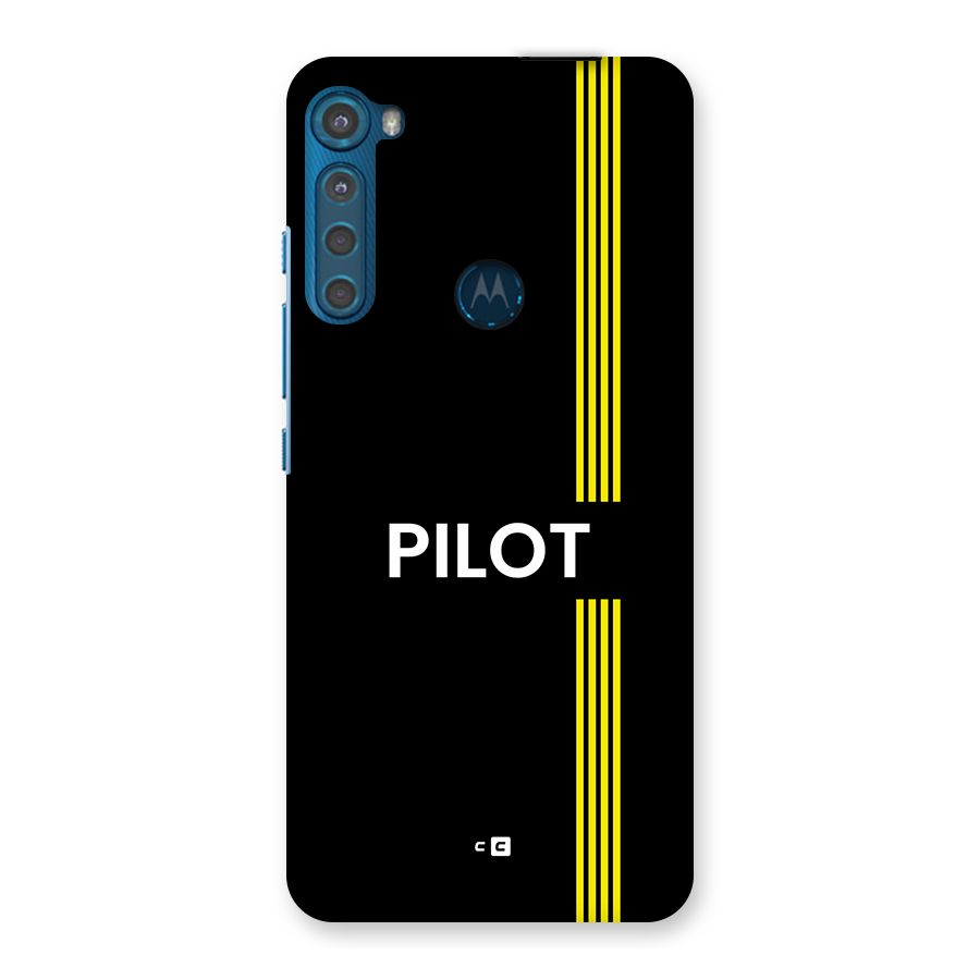 Pilot Stripes Back Case for Motorola One Fusion Plus