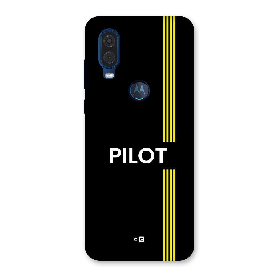Pilot Stripes Back Case for Motorola One Vision