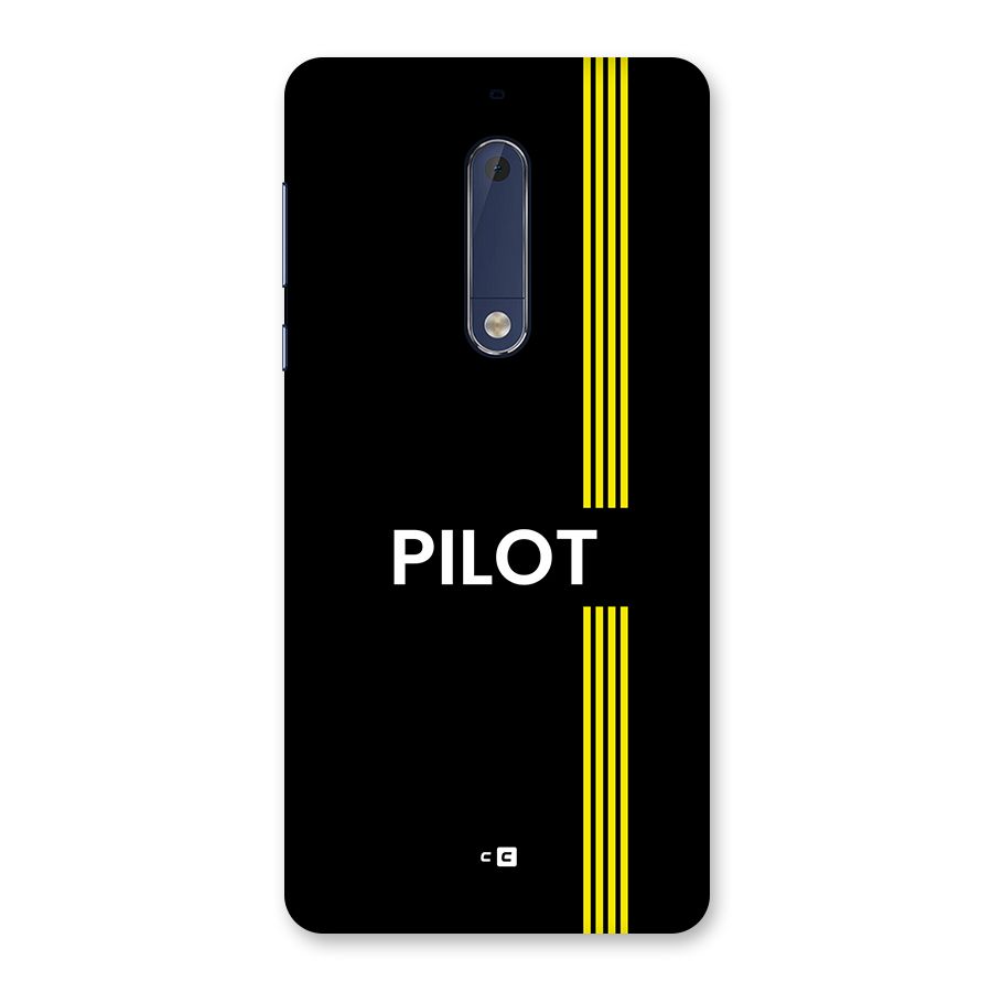Pilot Stripes Back Case for Nokia 5