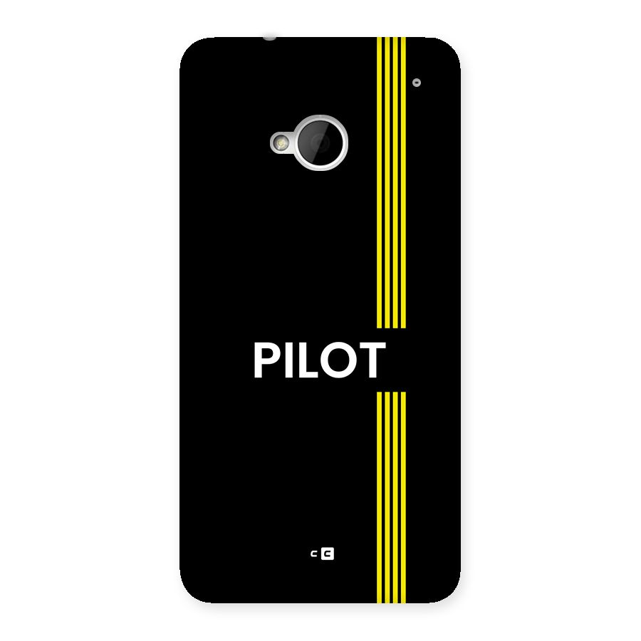 Pilot Stripes Back Case for One M7 (Single Sim)
