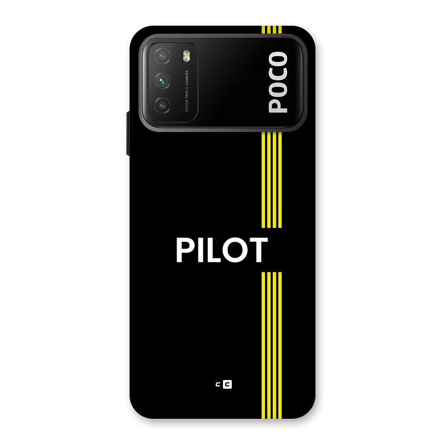 Pilot Stripes Back Case for Poco M3