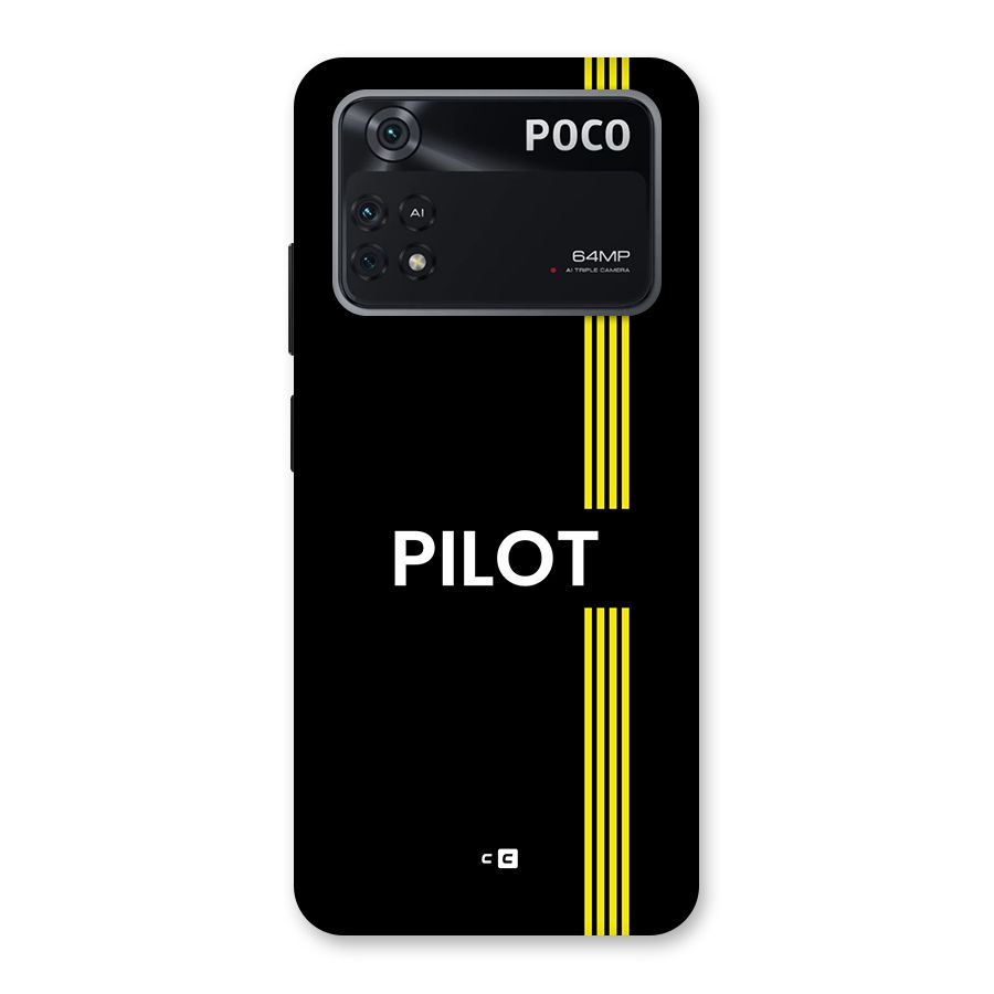 Pilot Stripes Back Case for Poco M4 Pro 4G
