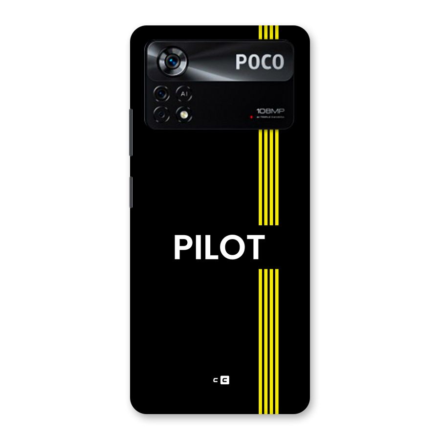 Pilot Stripes Back Case for Poco X4 Pro 5G