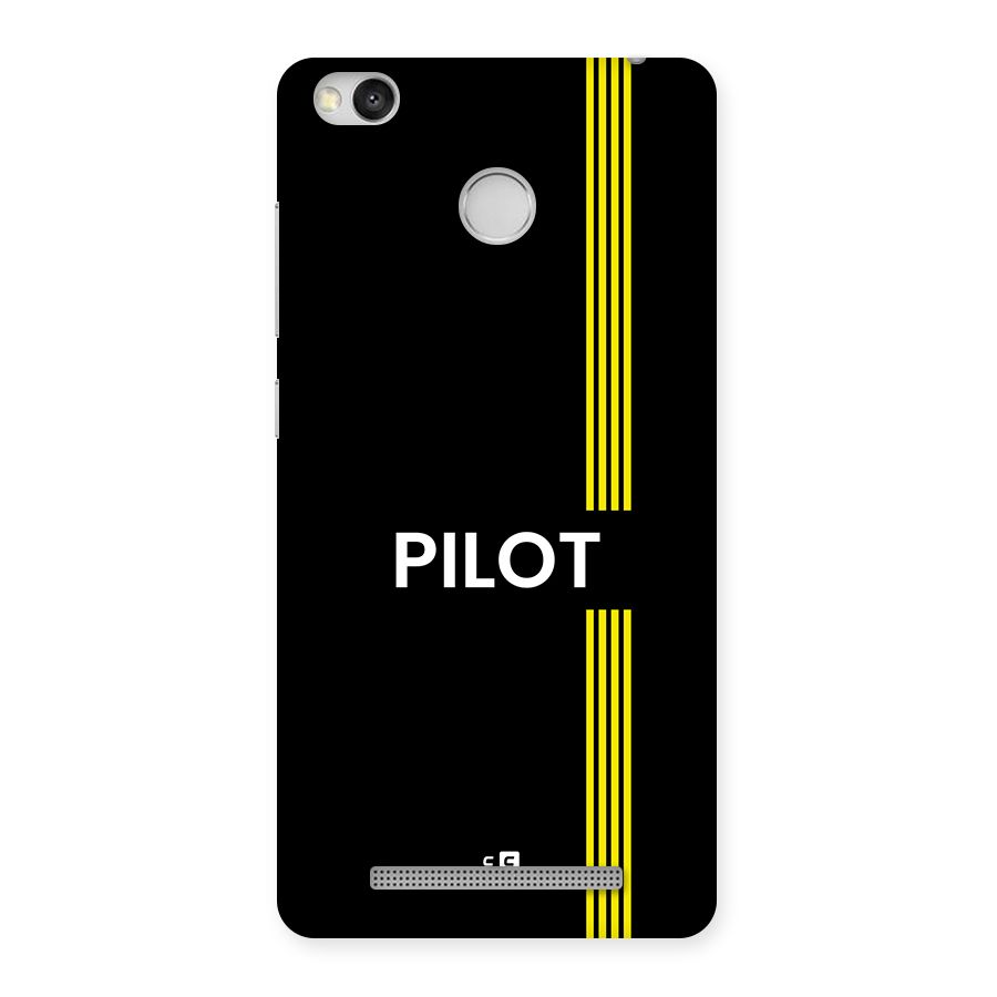 Pilot Stripes Back Case for Redmi 3S Prime