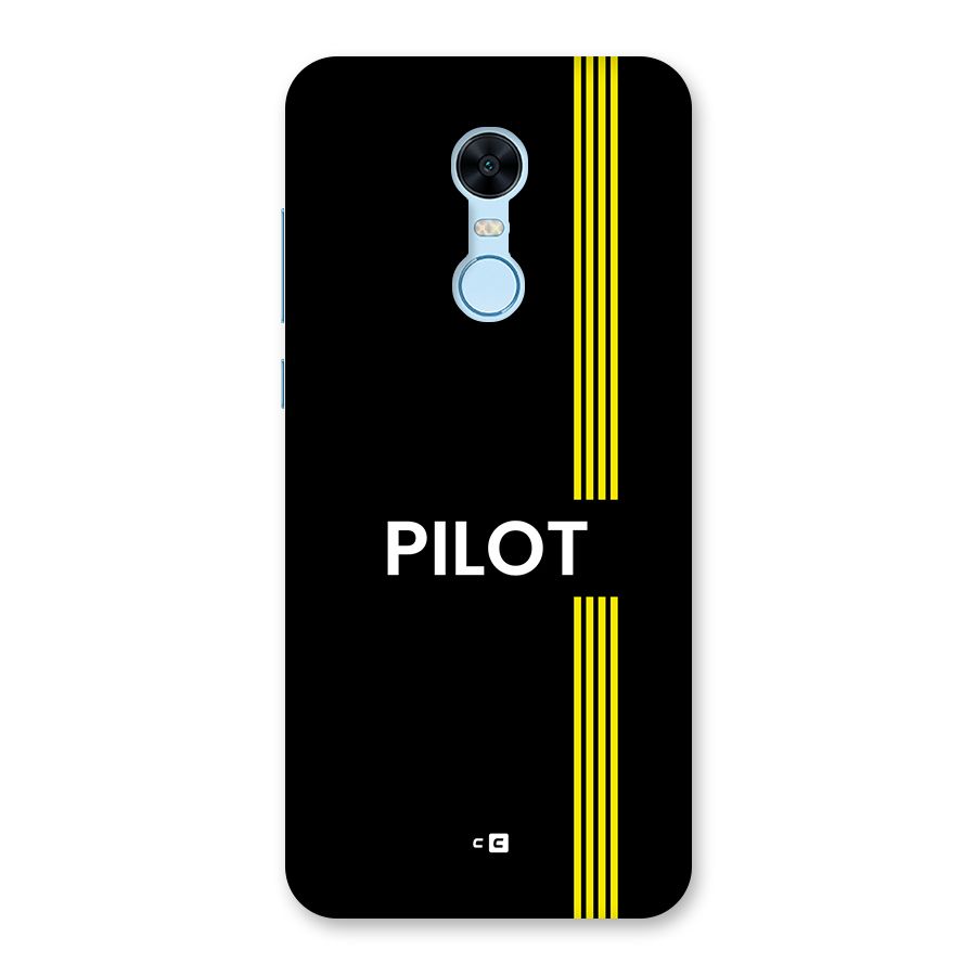 Pilot Stripes Back Case for Redmi Note 5