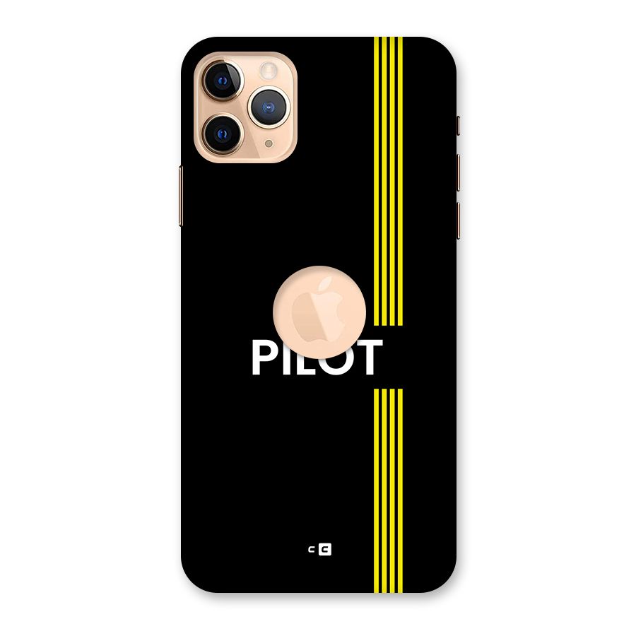Pilot Stripes Back Case for iPhone 11 Pro Max Logo Cut