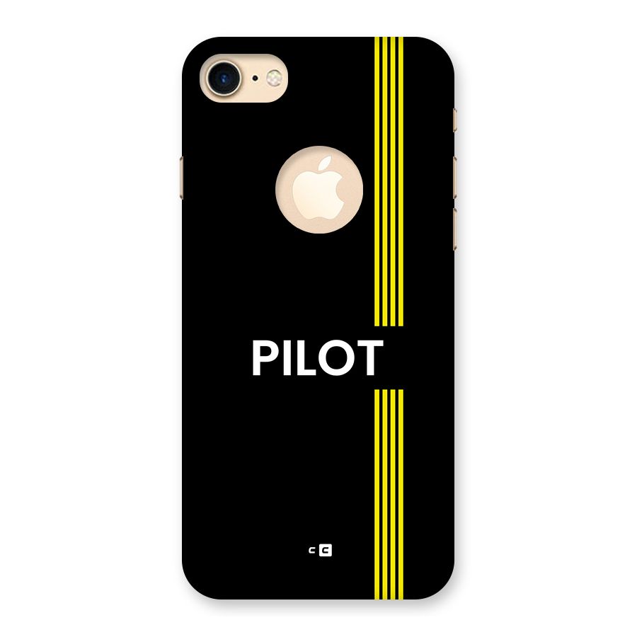 Pilot Stripes Back Case for iPhone 7 Logo Cut