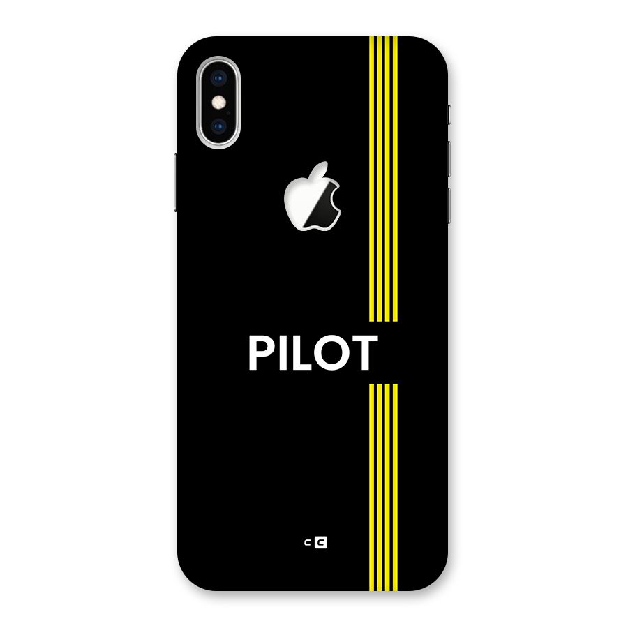 Pilot Stripes Back Case for iPhone XS Max Apple Cut