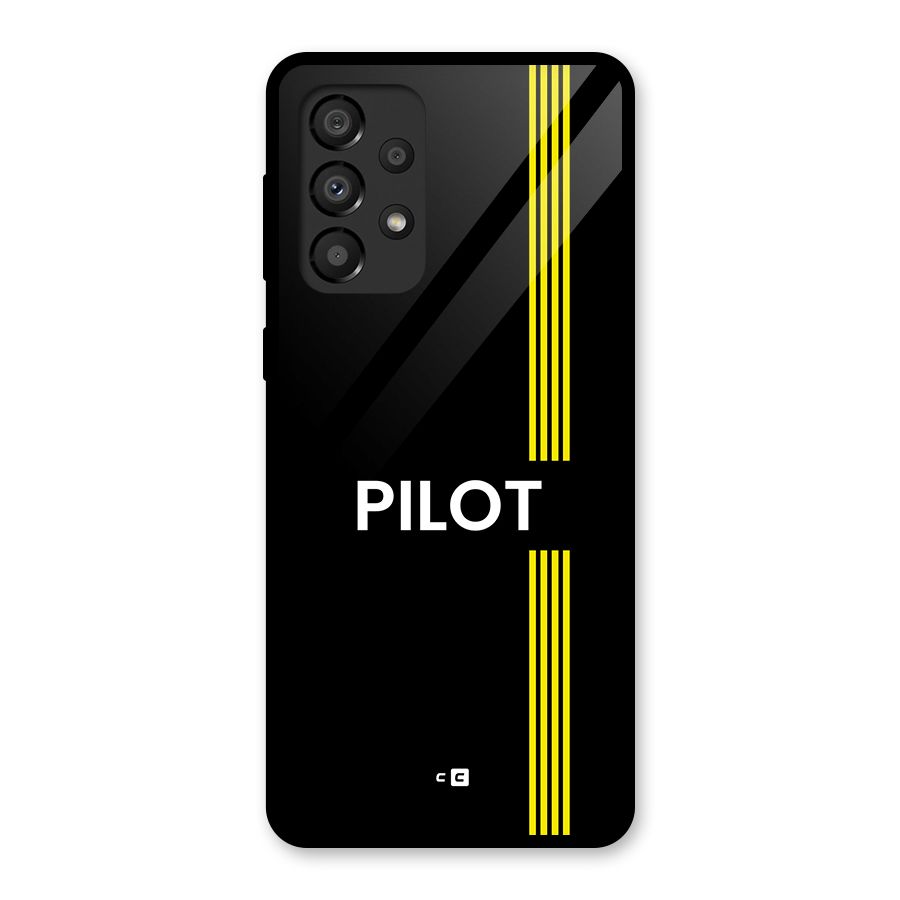 Pilot Stripes Glass Back Case for Galaxy A33 5G